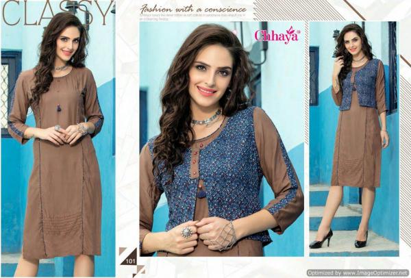 Chaaya-Breeza-Rayon-Kurti-With-Koti